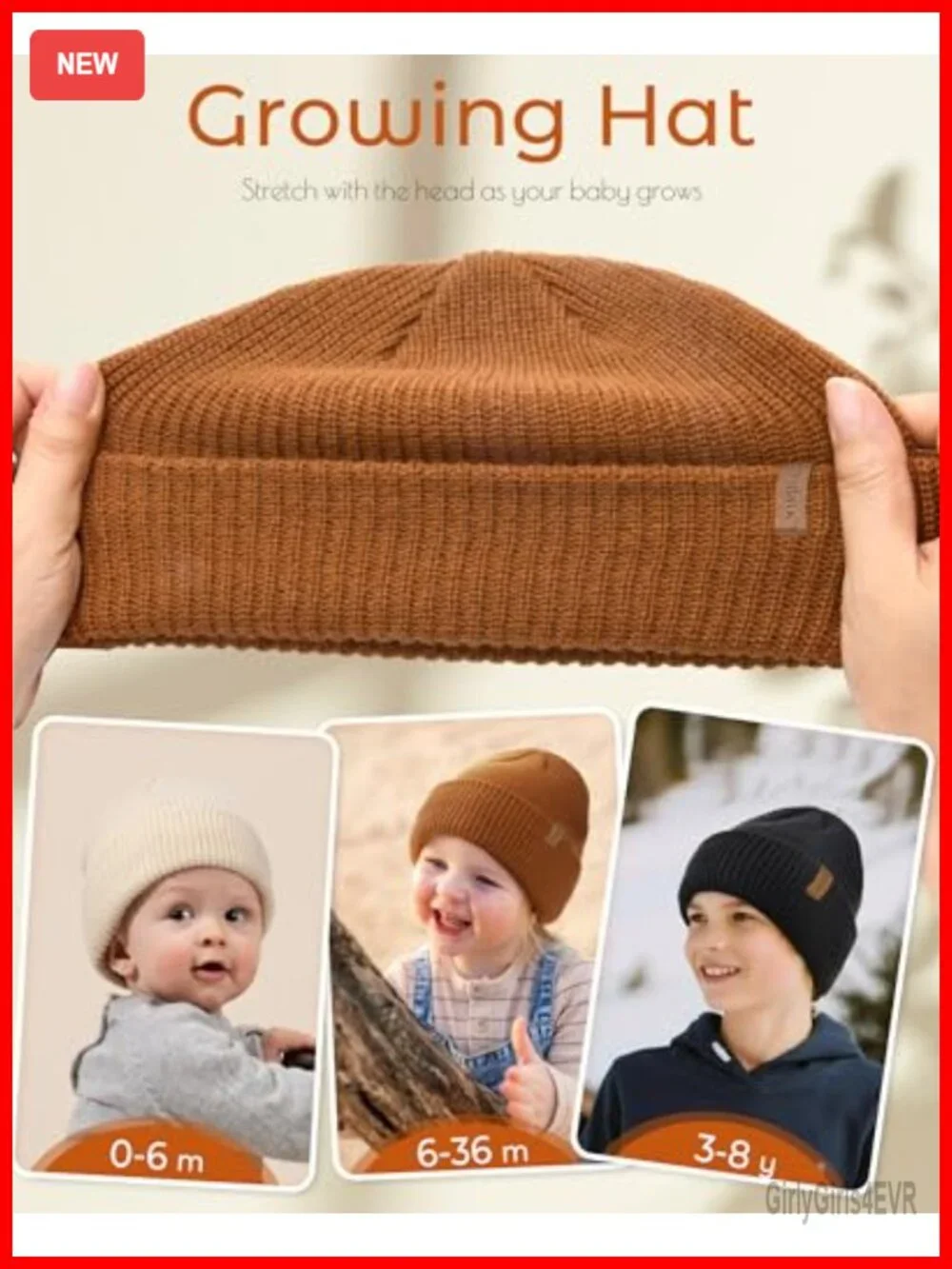 Toddler Baby Kids Winter Beanie Hat Soft Acrylic Knit Cap